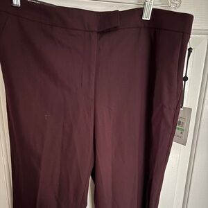 NWT DKNY MidTown Burgundy Dress Pant Size 8